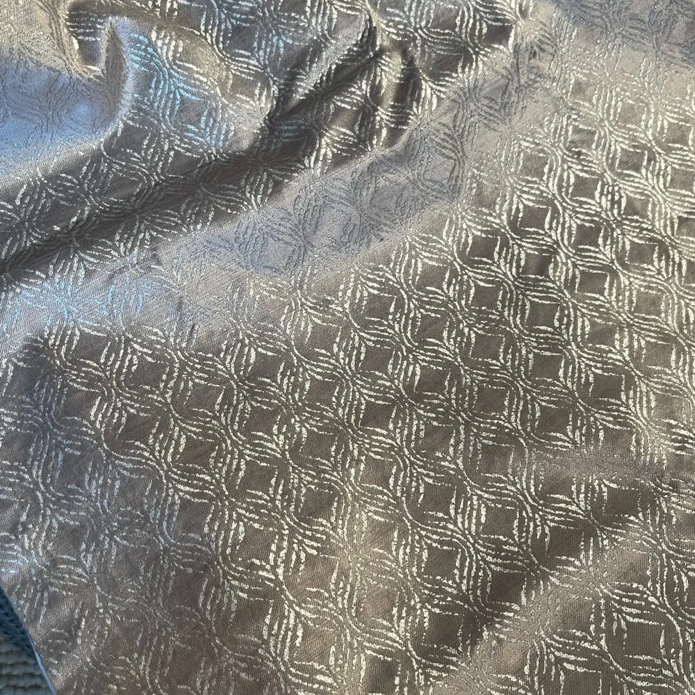 Elegant Silver Patterned Curtains set of 4